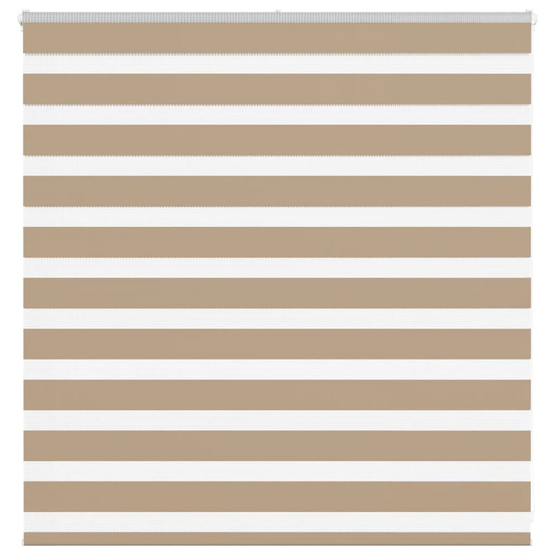 Load image into Gallery viewer, Vidaxl zebra blind 140x100 cm stofbreedte 135,9 cm polyester zandbruin
