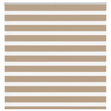 Vidaxl zebra blind 150x100 cm stofbreedte 145,9 cm polyester zandbruin