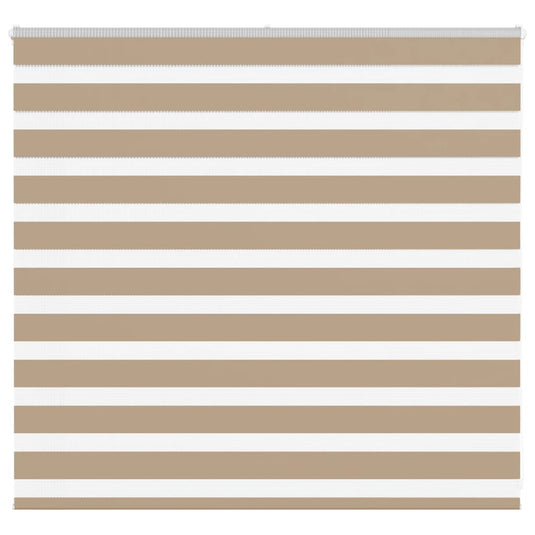Vidaxl zebra blind 155x100 cm stofbreedte 150,9 cm polyester zandbruin