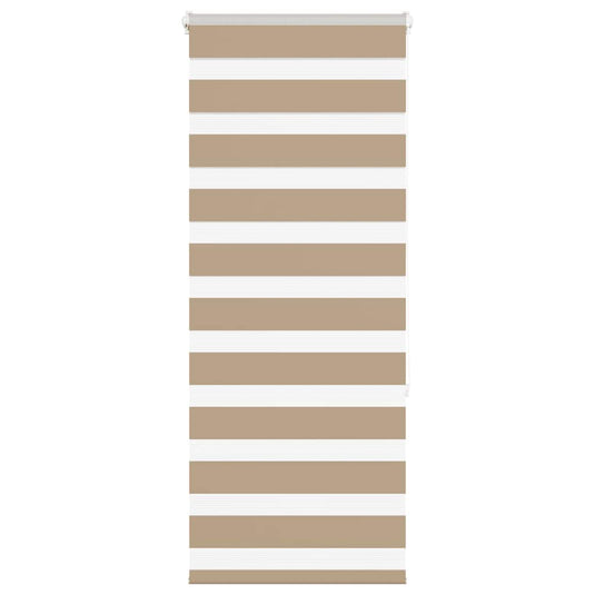 Vidaxl zebra blind zandbruin 65x150 cm stofbreedte 60,9 cm polyester