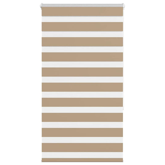 Vidaxl zebra blind 75x150 cm stofbreedte 70,9 cm polyester zandbruin
