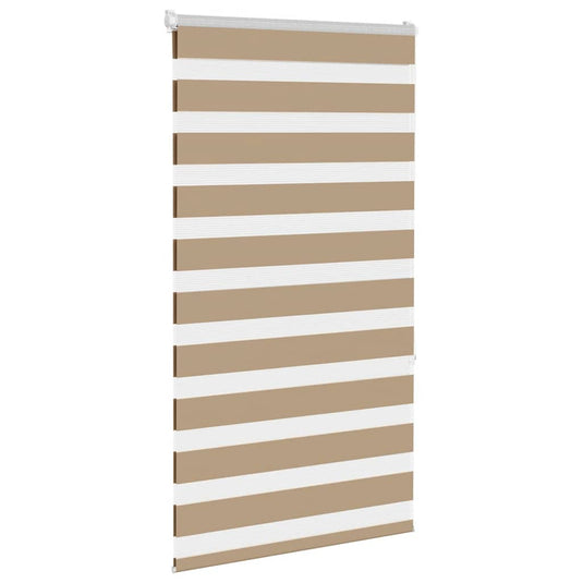 Vidaxl zebra blind 75x150 cm stofbreedte 70,9 cm polyester zandbruin