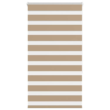 Vidaxl zebra blind 80x150 cm stofbreedte 75,9 cm polyester zandbruin