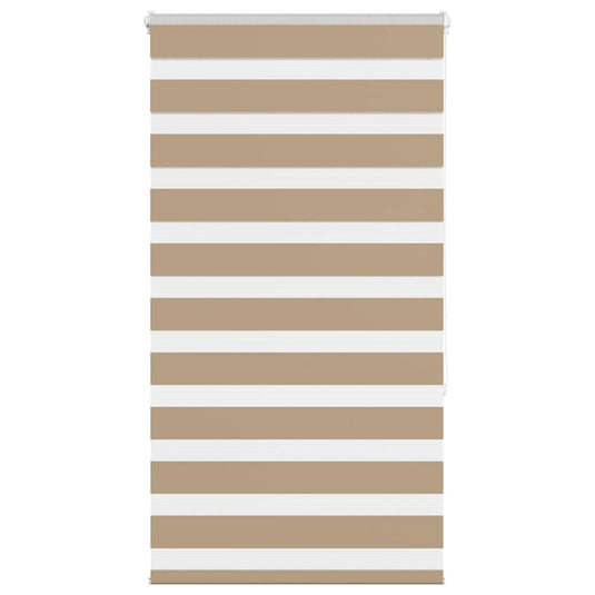 Vidaxl zebra blind 80x150 cm stofbreedte 75,9 cm polyester zandbruin