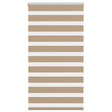 Vidaxl zebra blind 85x150 cm stofbreedte 80,9 cm polyester zandbruin