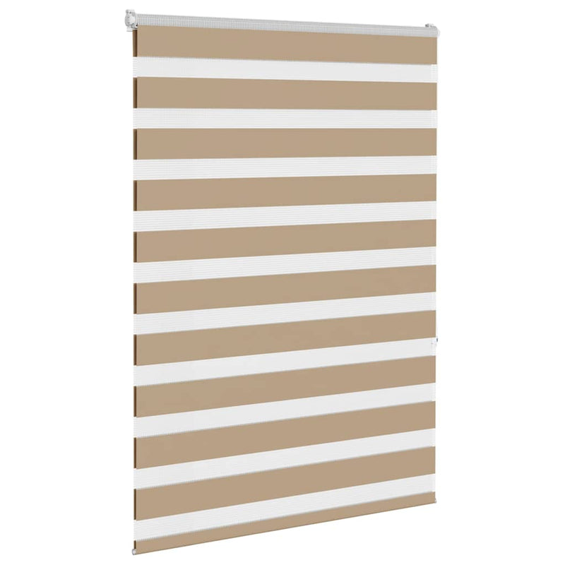 Load image into Gallery viewer, Vidaxl zebra blind 100x150 cm stofbreedte 95,9 cm polyester zandbruin
