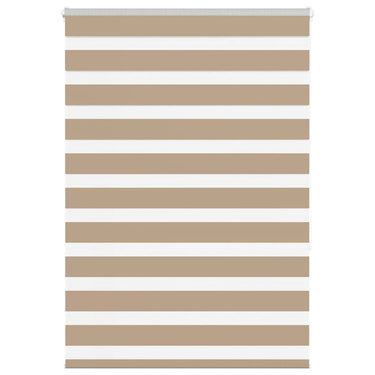 Vidaxl zebra blind 105x150 cm stofbreedte 100,9 cm polyester zandbruin