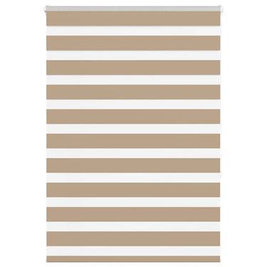 Vidaxl zebra blind 110x150 cm stofbreedte 105,9 cm polyester zandbruin