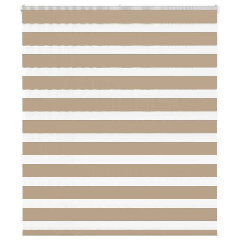 Load image into Gallery viewer, Vidaxl zebra blind 120x150 cm stofbreedte 115,9 cm polyester zandbruin
