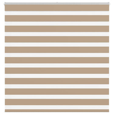 Vidaxl zebra blind 140x150 cm stofbreedte 135,9 cm polyester zandbruin