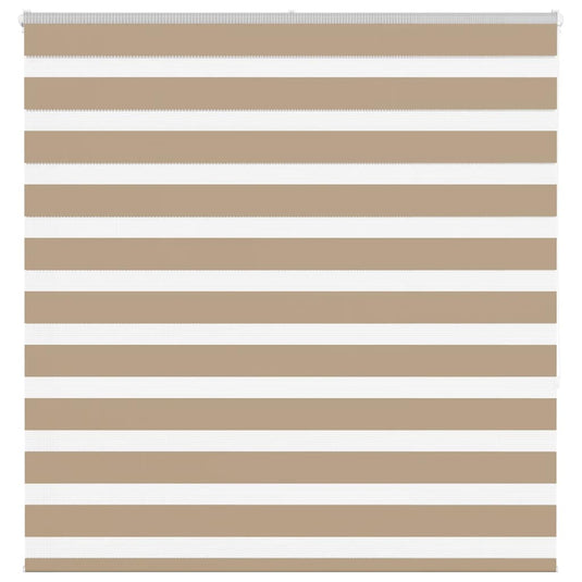Vidaxl zebra blind 145x150 cm stofbreedte 140,9 cm polyester zandbruin