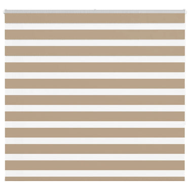 Vidaxl zebra blind 155x150 cm stofbreedte 150,9 cm polyester zandbruin