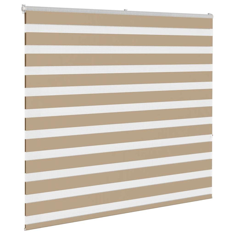 Load image into Gallery viewer, Vidaxl zebra blind 155x150 cm stofbreedte 150,9 cm polyester zandbruin
