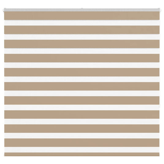 Vidaxl zebra blind 165x150 cm stofbreedte 160,9 cm polyester zandbruin