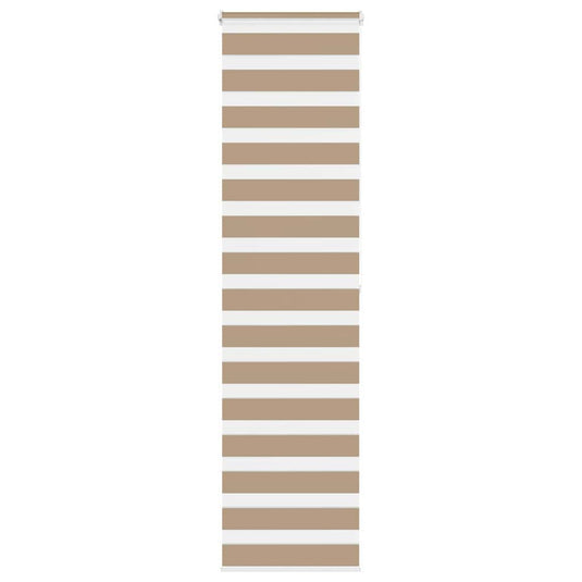 Vidaxl zebra blind 55x200 cm stofbreedte 50,9 cm polyester zandbruin