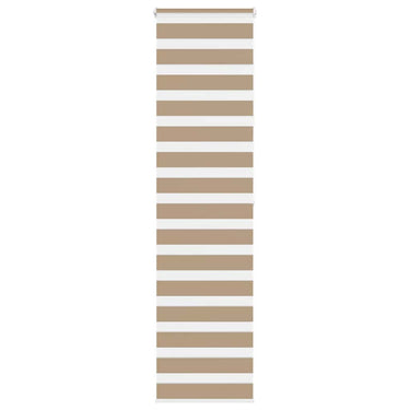 Vidaxl zebra blind 60x200 cm stofbreedte 55,9 cm polyester zandbruin