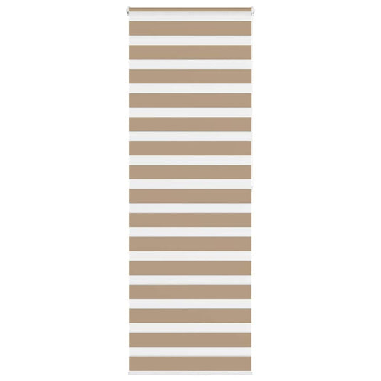 Vidaxl zebra blind 70x200 cm stofbreedte 65,9 cm polyester zandbruin