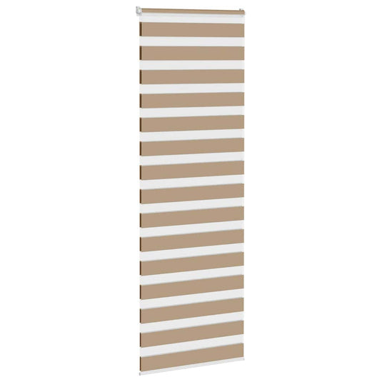 Vidaxl zebra blind 75x200 cm stofbreedte 70,9 cm polyester zandbruin