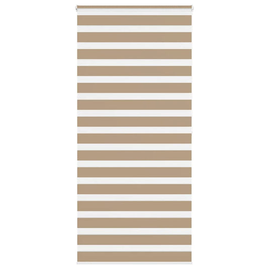 Vidaxl zebra blind 100x200 cm stofbreedte 95,9 cm polyester zandbruin