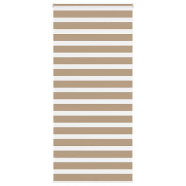 Vidaxl zebra blind 105x200 cm stofbreedte 100,9 cm polyester zandbruin