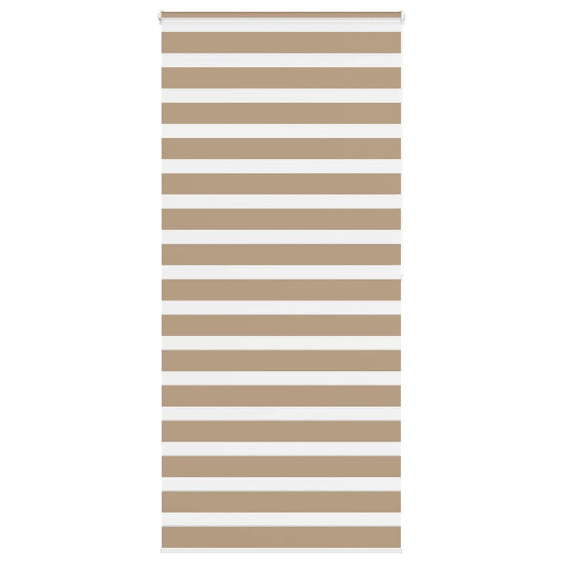 Load image into Gallery viewer, Vidaxl zebra blind 105x200 cm stofbreedte 100,9 cm polyester zandbruin
