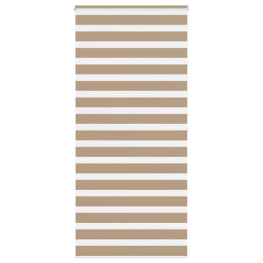 Vidaxl zebra blind 110x200 cm stofbreedte 105,9 cm polyester zandbruin