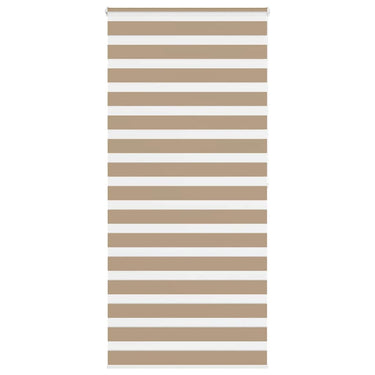 Vidaxl zebra blind 115x200 cm stofbreedte 110,9 cm polyester zandbruin