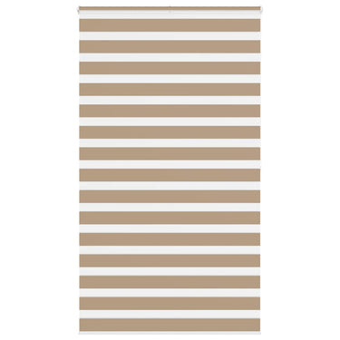 Vidaxl zebra blind 120x200 cm stofbreedte 115,9 cm polyester zandbruin