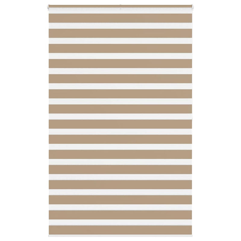 Load image into Gallery viewer, Vidaxl zebra blind 140x200 cm stofbreedte 135,9 cm polyester zandbruin

