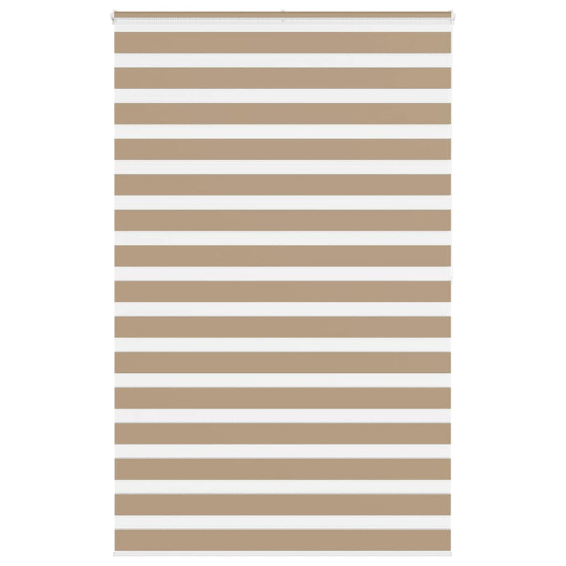 Load image into Gallery viewer, Vidaxl zebra blind 145x200 cm stofbreedte 140,9 cm polyester zandbruin
