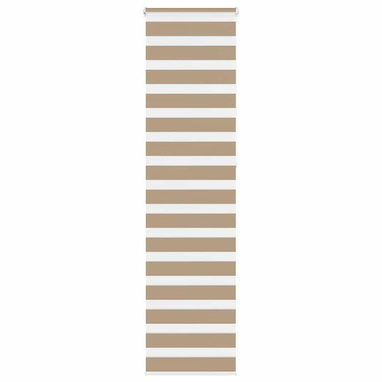 Vidaxl zebra blind 55x230 cm stofbreedte 50,9 cm polyester zandbruin