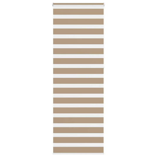 Vidaxl zebra blind 80x230 cm stofbreedte 75,9 cm polyester zandbruin
