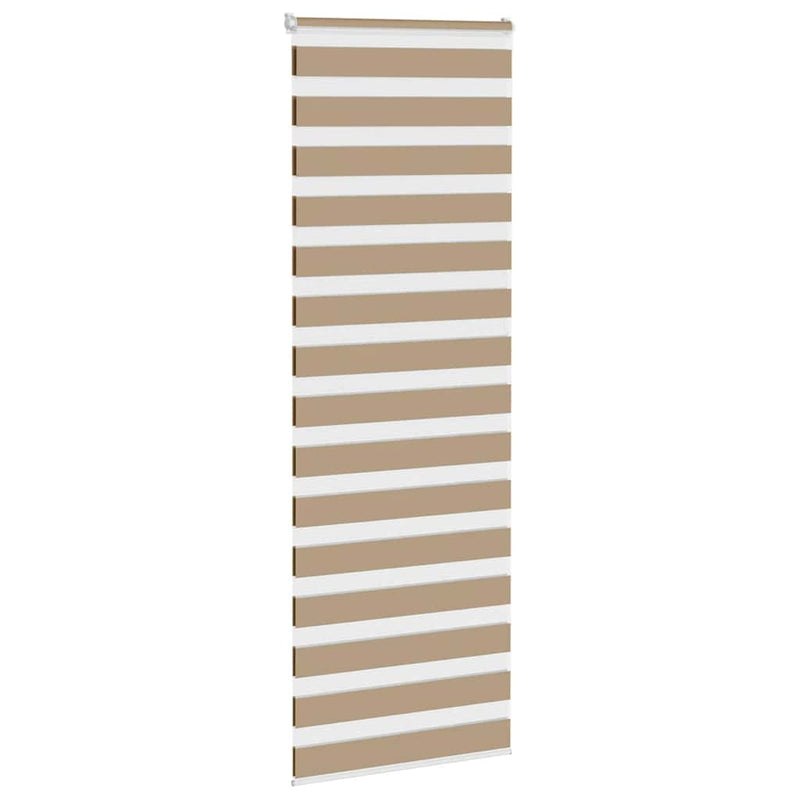 Load image into Gallery viewer, Vidaxl zebra blind 90x230 cm stofbreedte 85,9 cm polyester zandbruin
