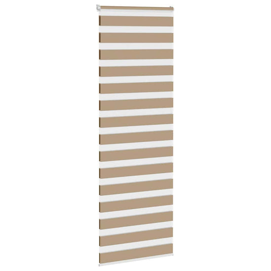 Vidaxl zebra blind 90x230 cm stofbreedte 85,9 cm polyester zandbruin