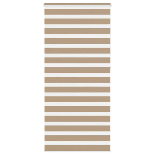Vidaxl zebra blind 105x230 cm stofbreedte 100,9 cm polyester zandbruin