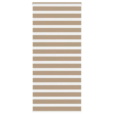 Vidaxl zebra blind 110x230 cm stofbreedte 105,9 cm polyester zandbruin
