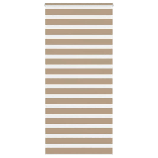 Vidaxl zebra blind 110x230 cm stofbreedte 105,9 cm polyester zandbruin