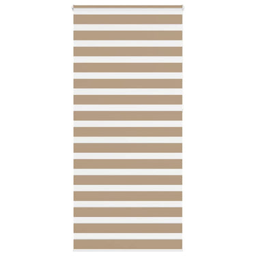 Vidaxl zebra blind 115x230 cm stofbreedte 110,9 cm polyester zandbruin