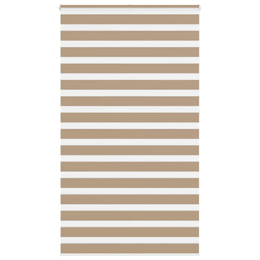 Vidaxl zebra blind 120x230 cm stofbreedte 115,9 cm polyester zandbruin