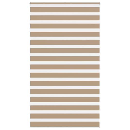 Vidaxl zebra blind 120x230 cm stofbreedte 115,9 cm polyester zandbruin