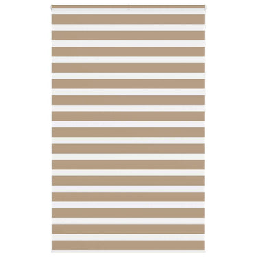 Vidaxl zebra blind 140x230 cm stofbreedte 135,9 cm polyester zandbruin