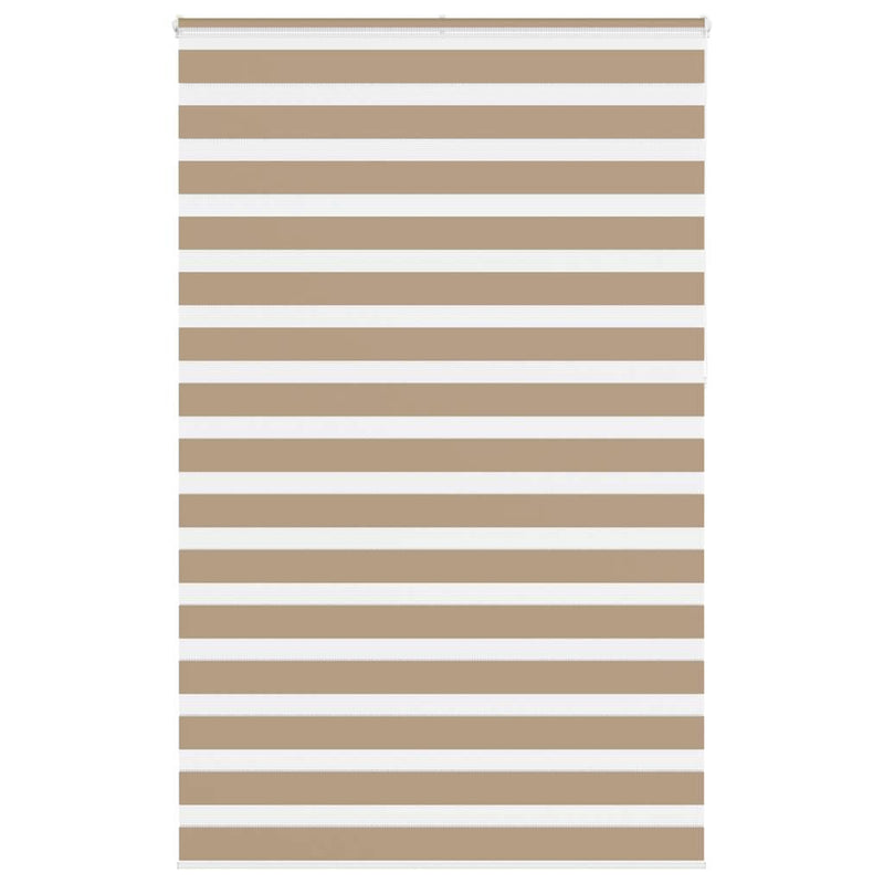 Load image into Gallery viewer, Vidaxl zebra blind 140x230 cm stofbreedte 135,9 cm polyester zandbruin
