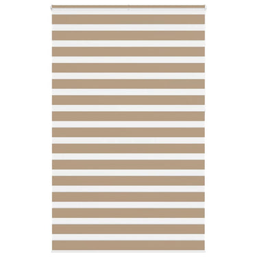 Vidaxl zebra blind 150x230 cm stofbreedte 145,9 cm polyester zandbruin