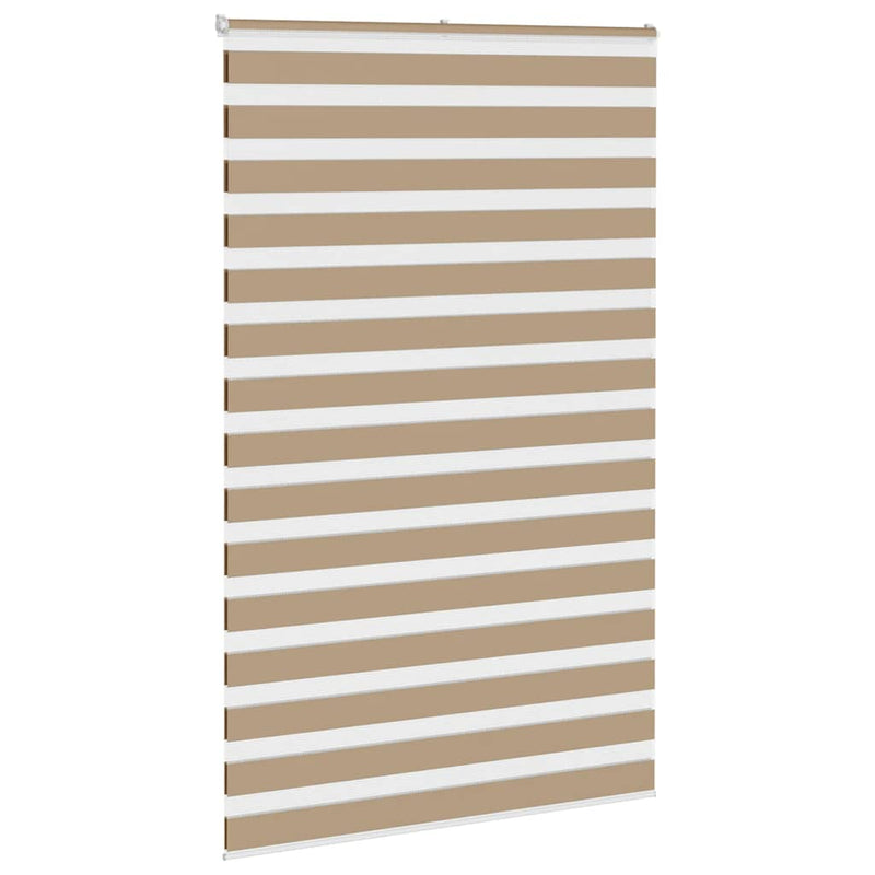 Load image into Gallery viewer, Vidaxl zebra blind 150x230 cm stofbreedte 145,9 cm polyester zandbruin
