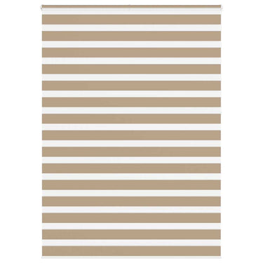Vidaxl zebra blind 165x230 cm stofbreedte 160,9 cm polyester zandbruin