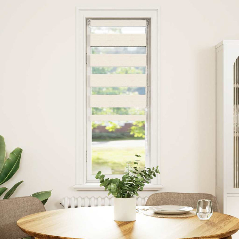 Load image into Gallery viewer, Vidaxl zebra rolgordijn 50x100 cm stofbreedte 45,9cm marmerbeige
