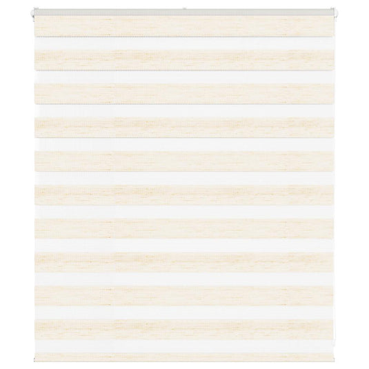 Vidaxl zebra rolgordijn 130x100 cm stofbreedte 125,9 cm marmerbeige