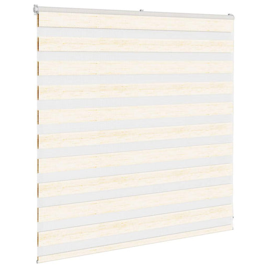Vidaxl zebra rolgordijn 140x100 cm stofbreedte 135,9 cm marmerbeige