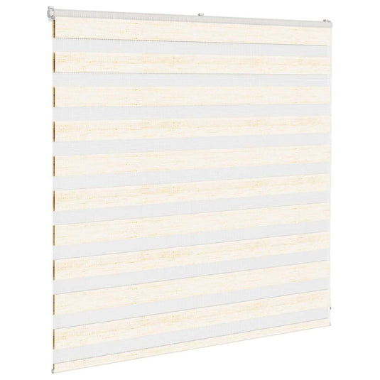 Vidaxl zebra rolgordijn 145x100 cm stofbreedte 140,9 cm marmerbeige