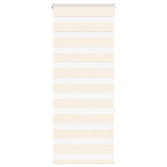 Vidaxl zebra blind 55x150 cm stofbreedte 50,9 cm polyester marmerbeige